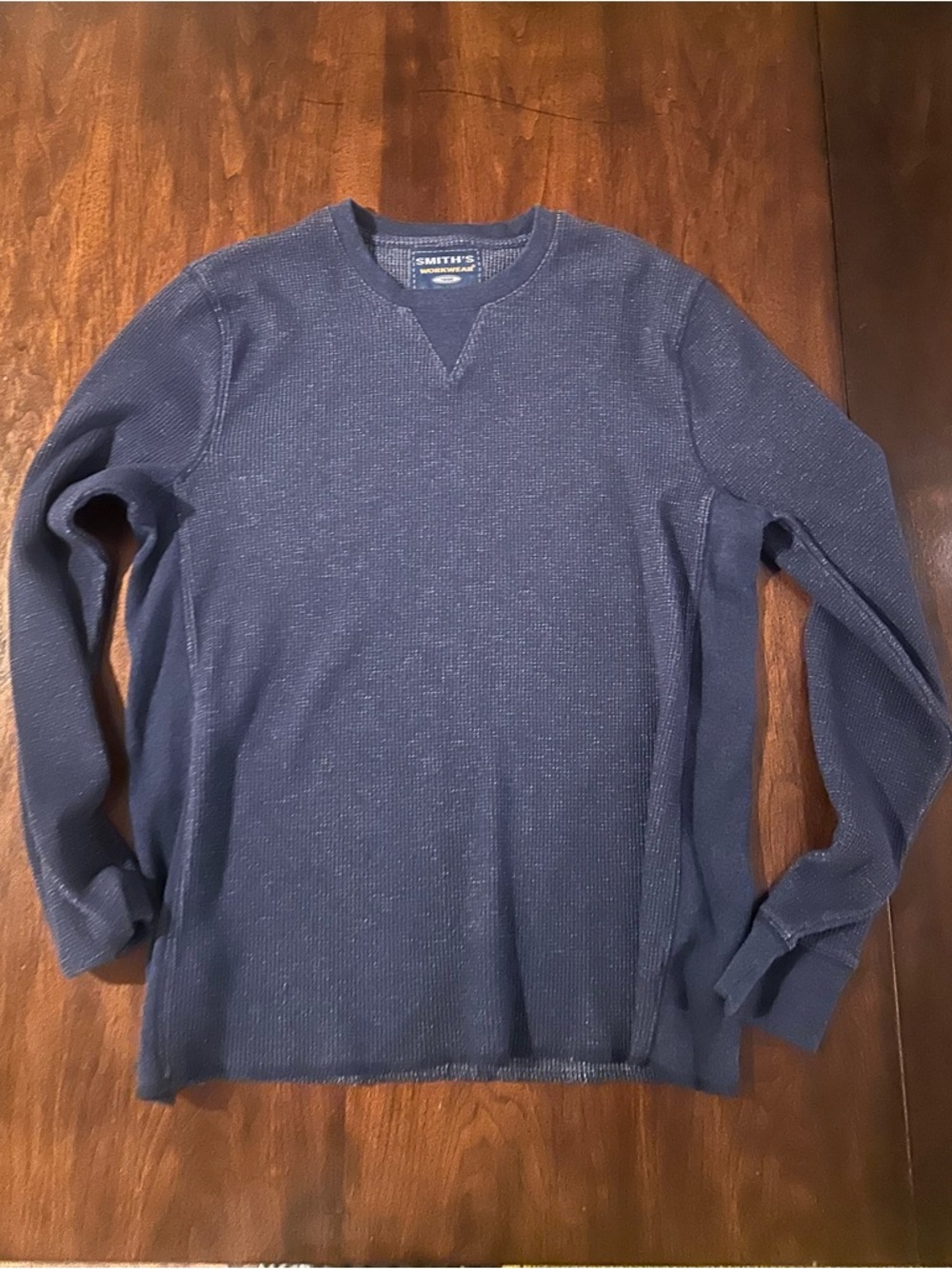 Smith's Workwear Everyday Navy Thermal Waffleknit Shirt